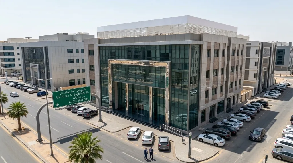 Comspark Group office building on Abi Al izz Al Baghdadi St, Riyadh, Saudi Arabia
